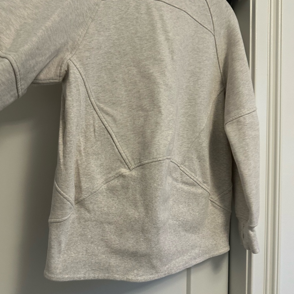 Lululemon oatmeal color half zip Sweatshirt - Picture 7 of 8
